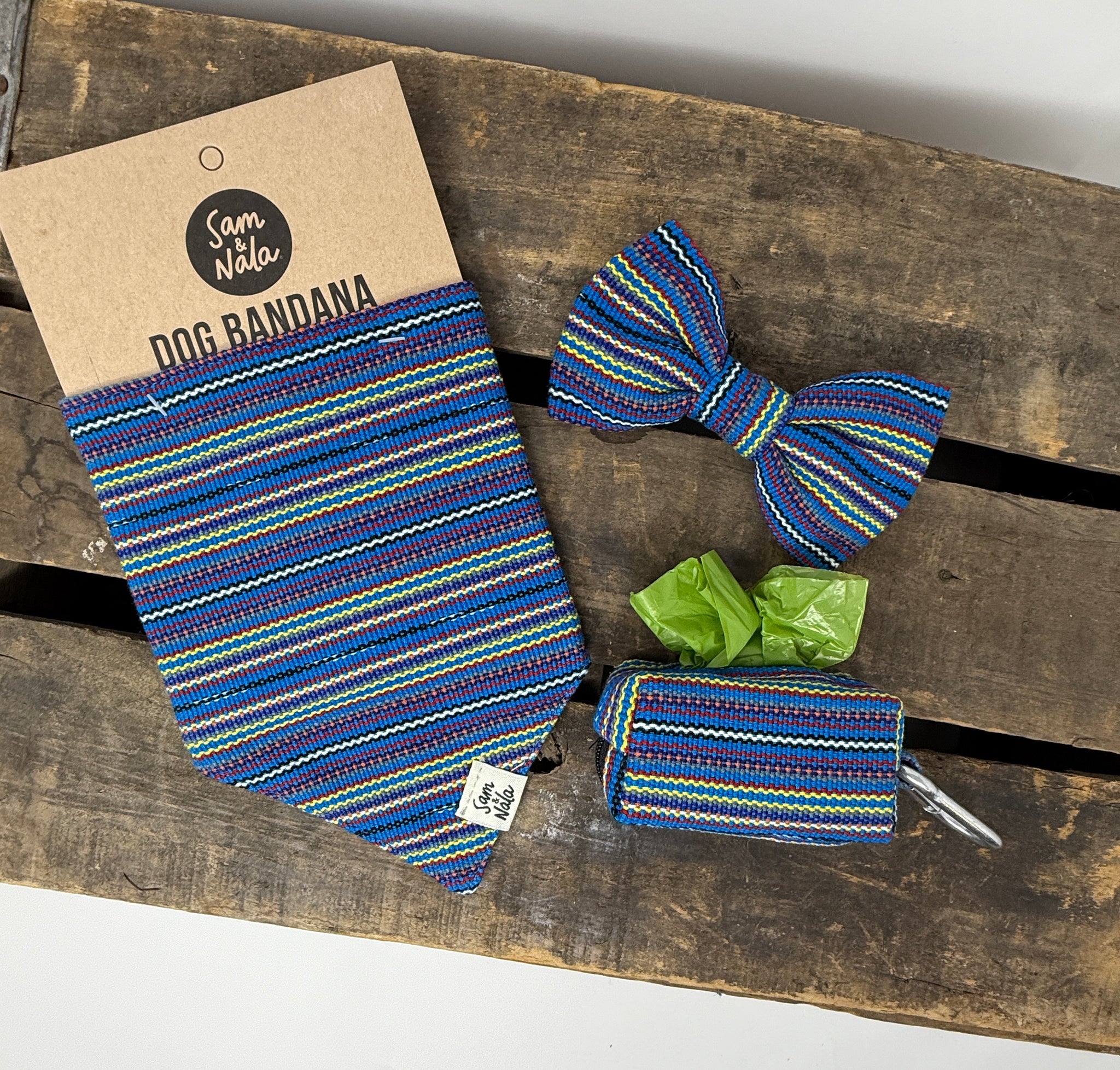 Marimba Waste Bag Holder – Handwoven Vibrant Cotton from Guatemala