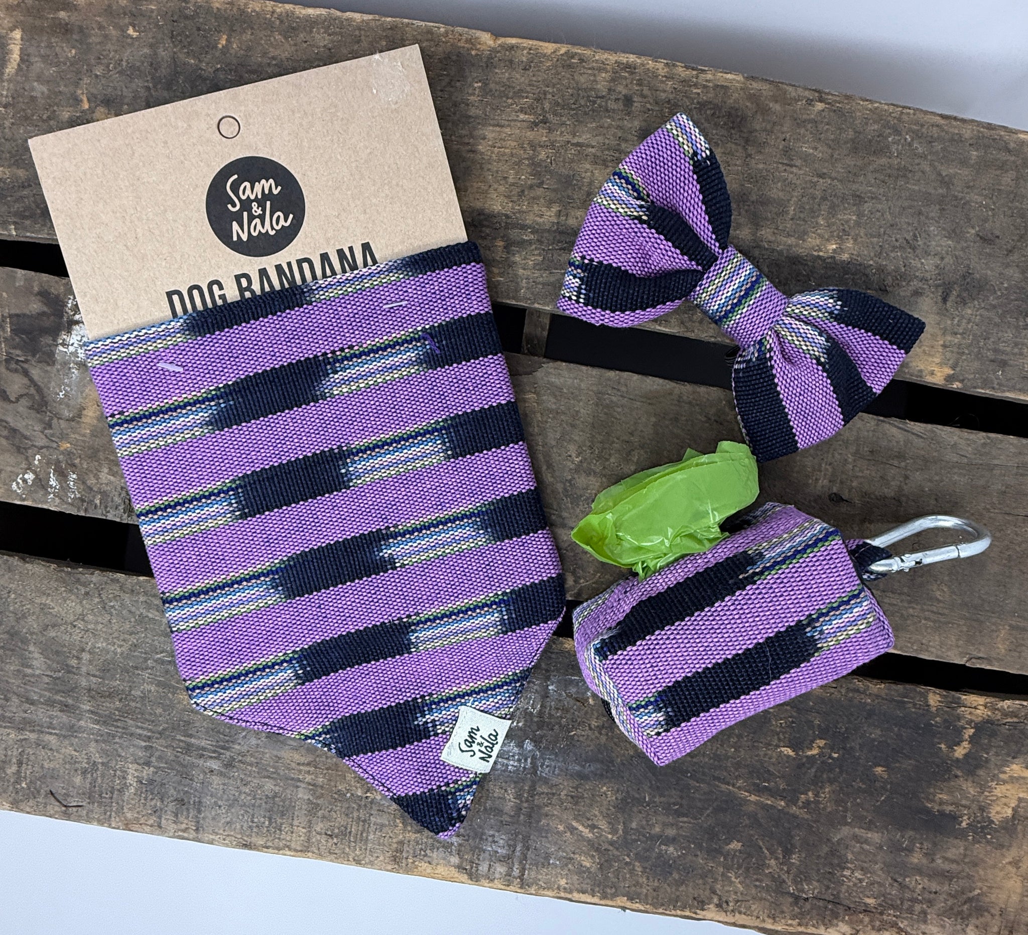 Stoneflower Waste Bag Holder – Handwoven Earthy Cotton from Guatemala