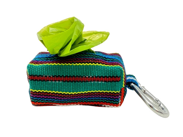 Saguaro Sunset Waste Bag Holder – Handwoven Desert-Inspired Cotton from Guatemala