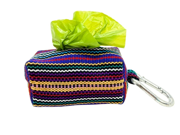 Market Day Waste Bag Holder – Handwoven Colorful Cotton from Guatemala
