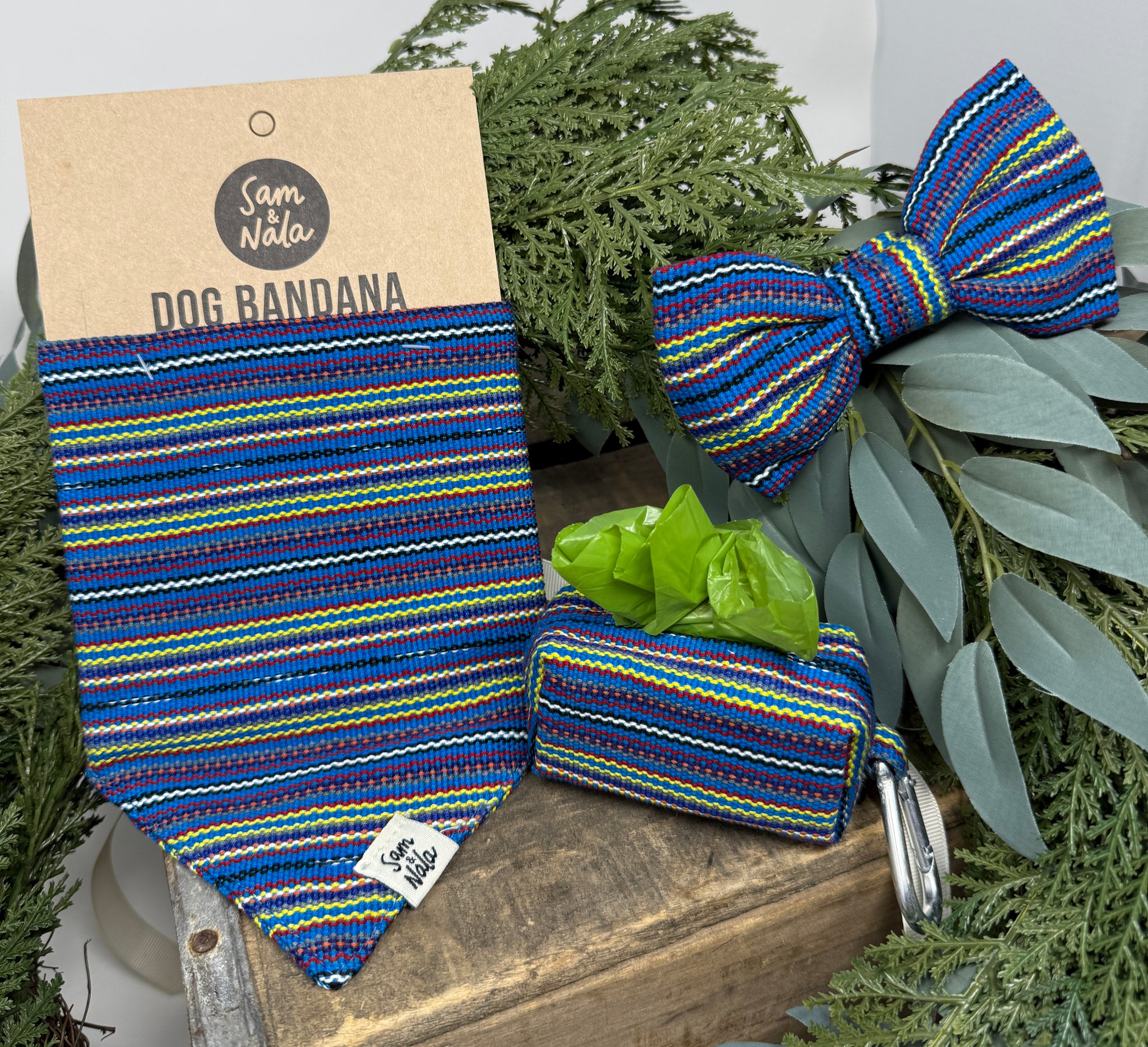 Marimba Waste Bag Holder – Handwoven Vibrant Cotton from Guatemala