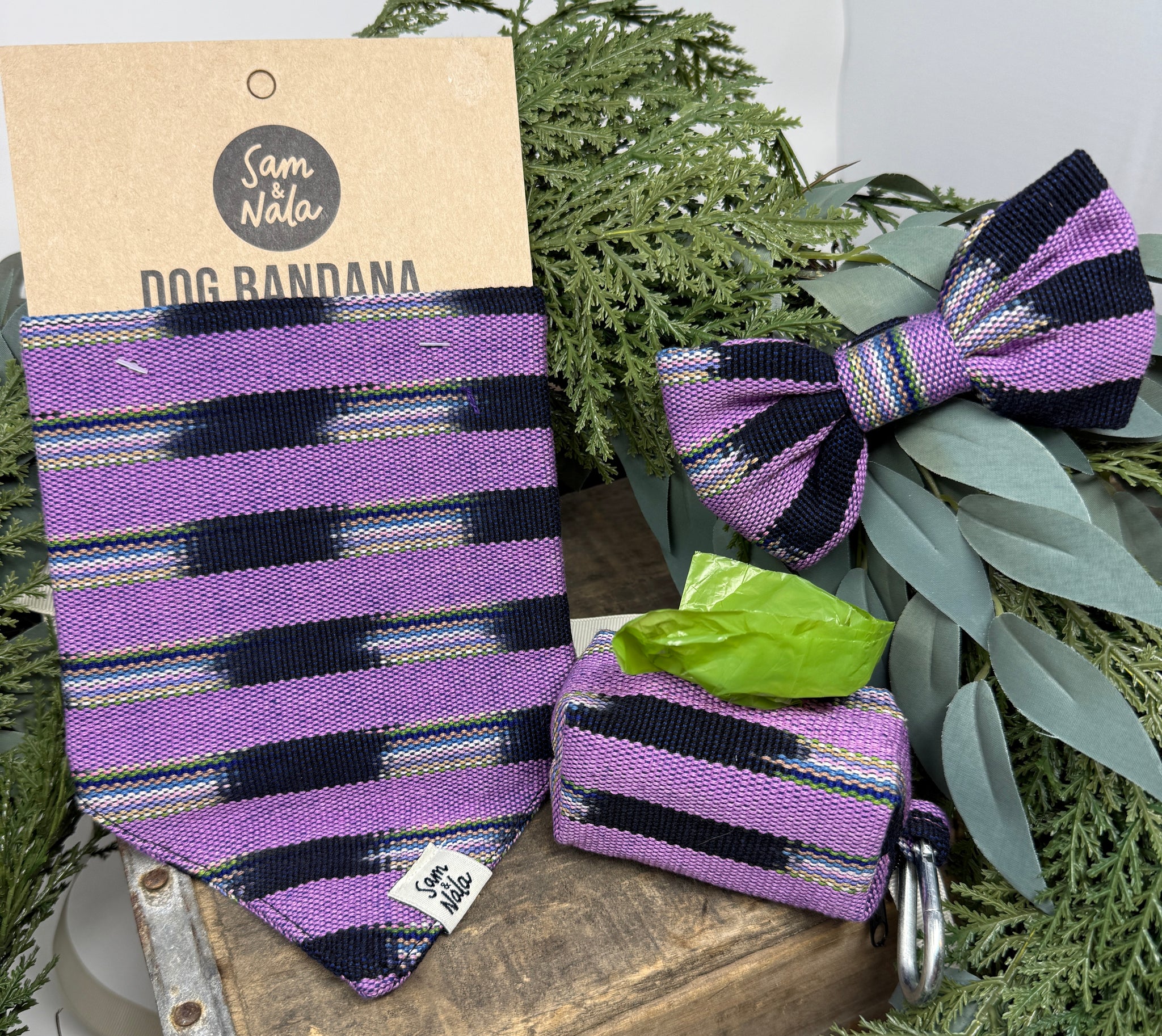 Stoneflower Waste Bag Holder – Handwoven Earthy Cotton from Guatemala