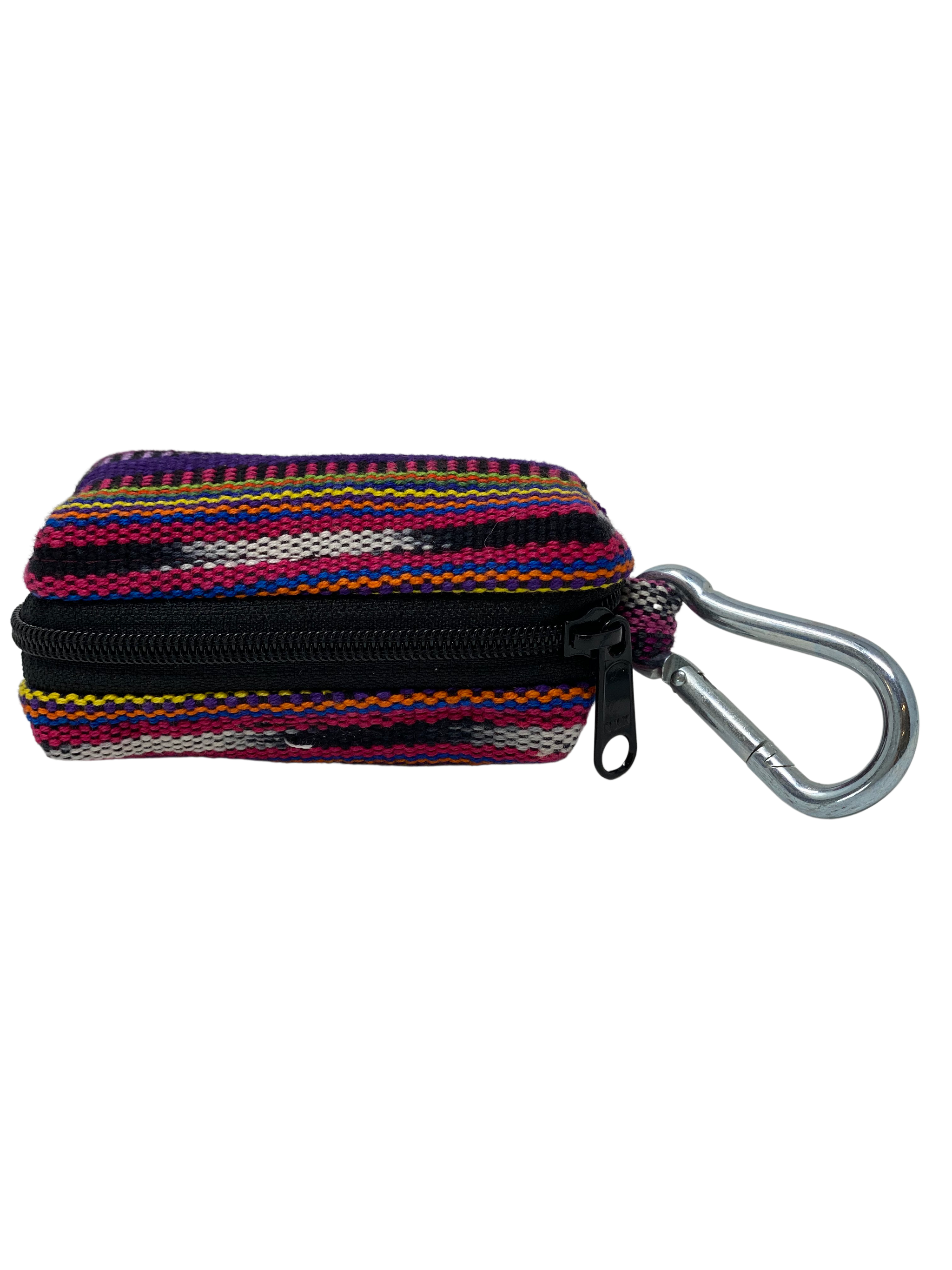 Lite & Bright Waste Bag Holder – Handwoven Cotton in Purple Hues