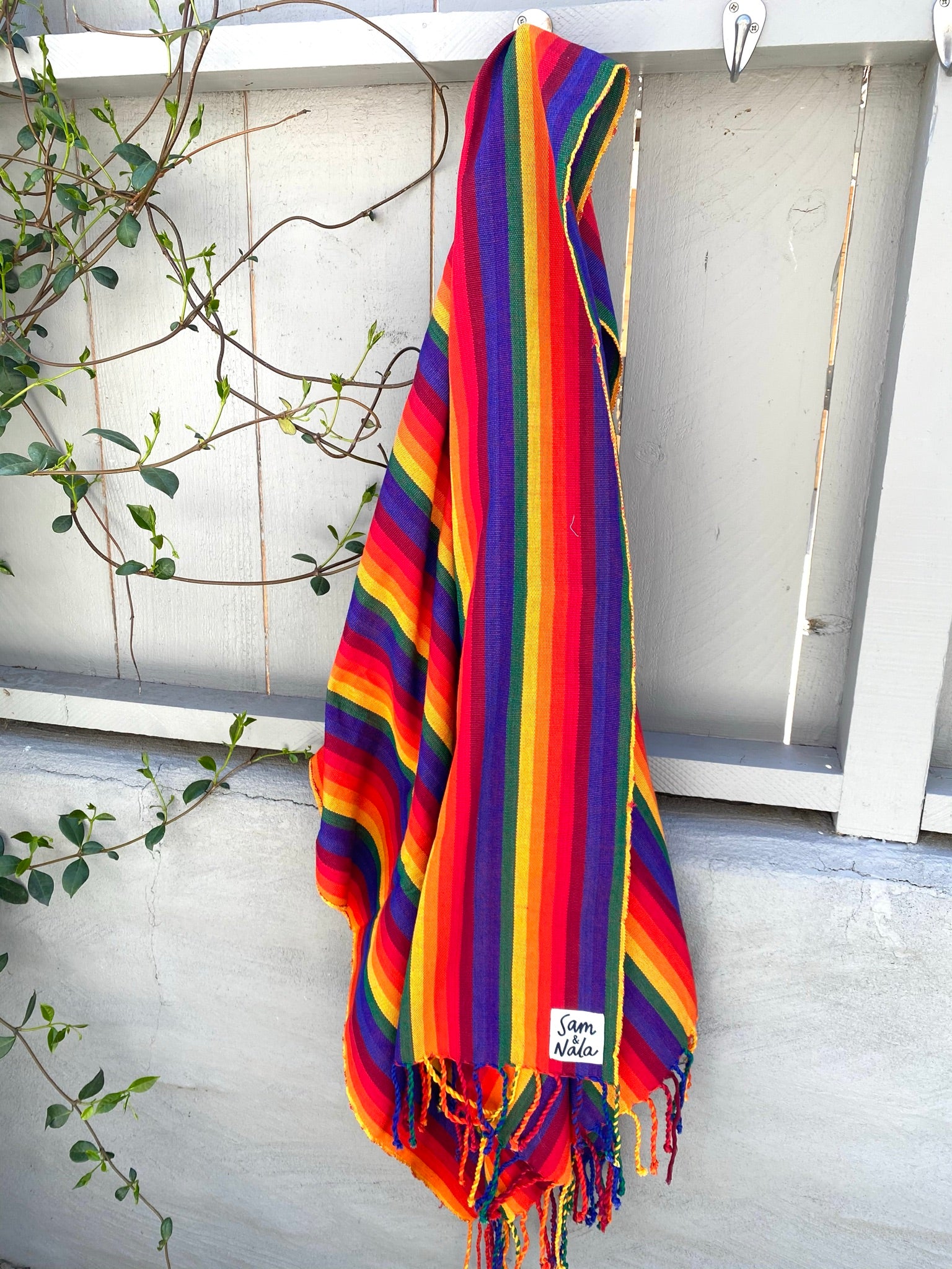 Cotton Throw Blanket - A Case of the Stripes