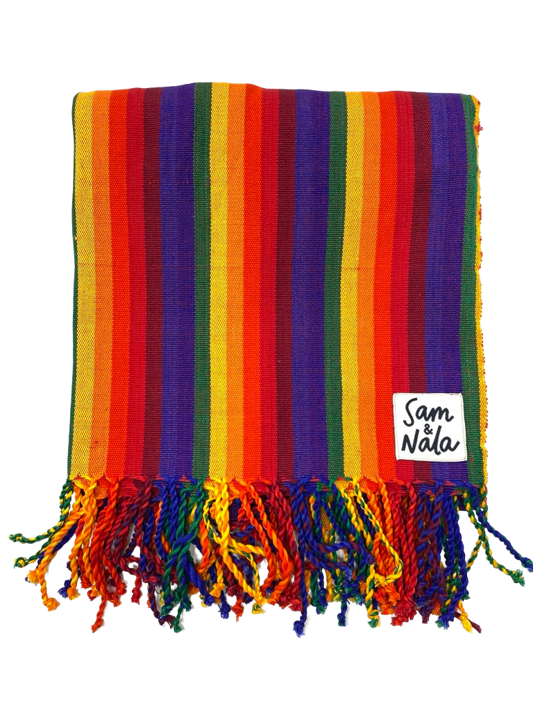 Cotton Throw Blanket - A Case of the Stripes