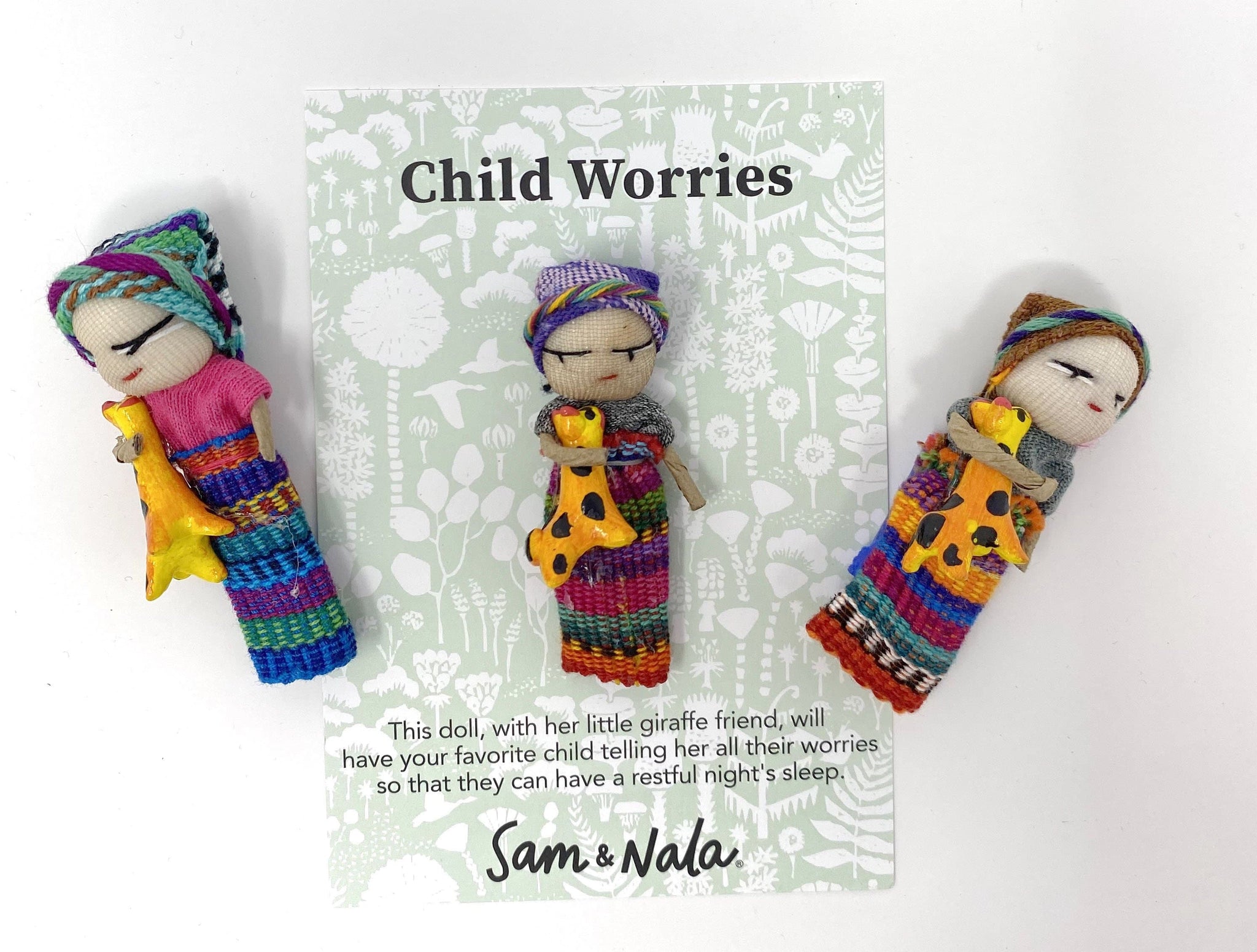 Handcrafted Guatemalan Worry Dolls (Set of 4), 'Loving Friends