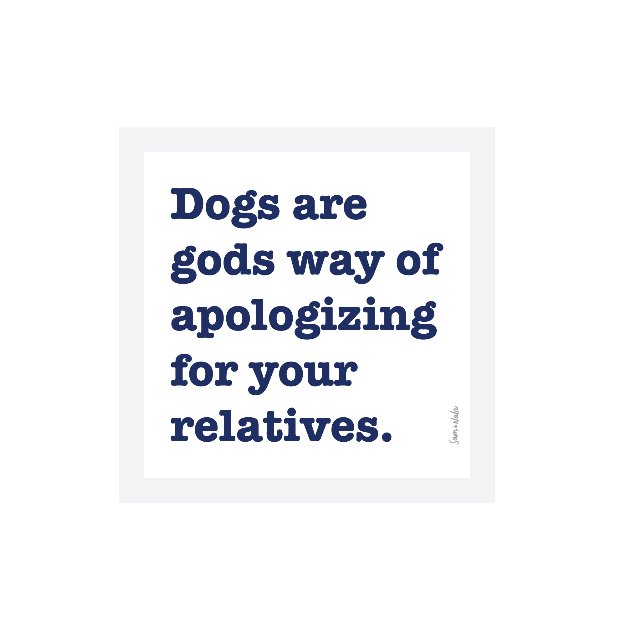 Apologizing For Your Relatives Vinyl Sticker