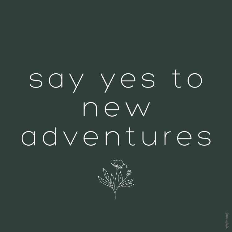 Say Yes to New Adventures Vinyl Sticker