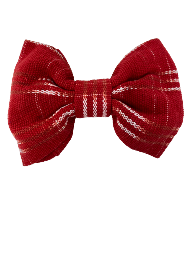 Handwoven Pet Bow Tie- Hot Tamale